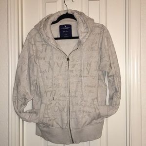 American Eagle Gray XL hooded sweatshirt